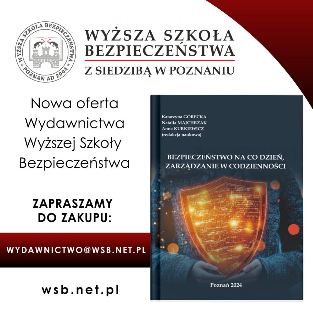 Okładka BEZPIECZEŃSTWO NA CO DZIEŃ, ZARZĄDZANIE W CODZIENNOŚCI 2024 