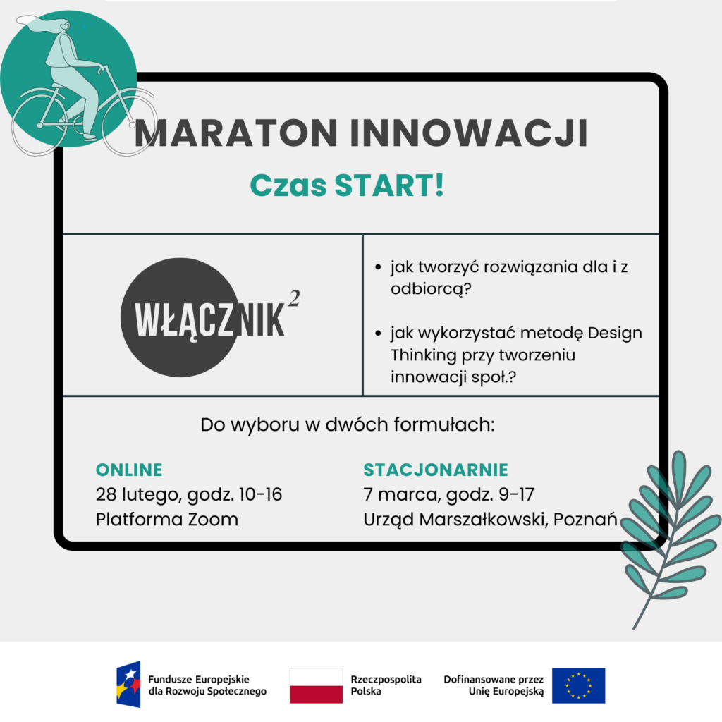 Zaproszenie do udziału w maratonach innowacji - Włącznik 2.0.